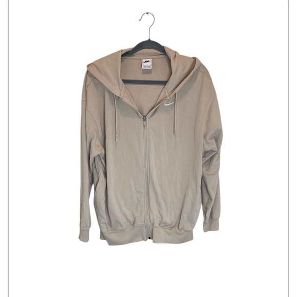 Nike Sweaters - Nike Light Tan Full-Zip Hoodie